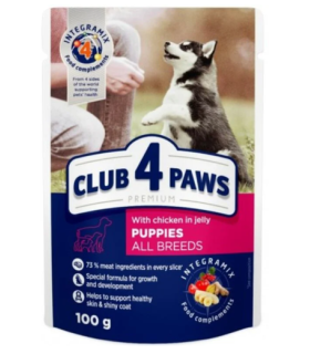 4paws premium humedo cachorro 26 pavo salsa 100 gr