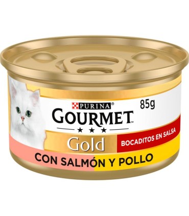 patee gourmet gold cig salmon pollo 85 gr purina