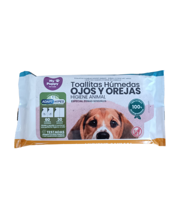toallitas mascotas ojos y orejas 30 uds
