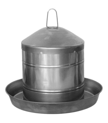 30127 bebedero pollos acero inoxidable 9 lt