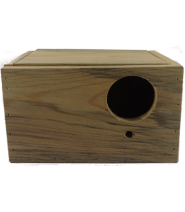 nido madera periquitos 20x12x12