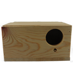 nido madera agapornis 23x14x14