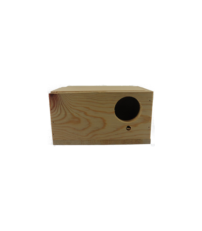 nido madera agapornis 23x14x14