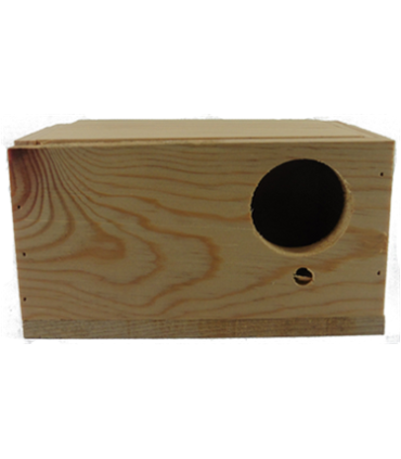 nido madera agapornis 23x14x14