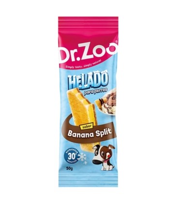 dr zoo helado de banana split 50 gr