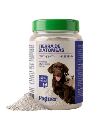 tierra de diatomeas perros y gatos bote 600 gr