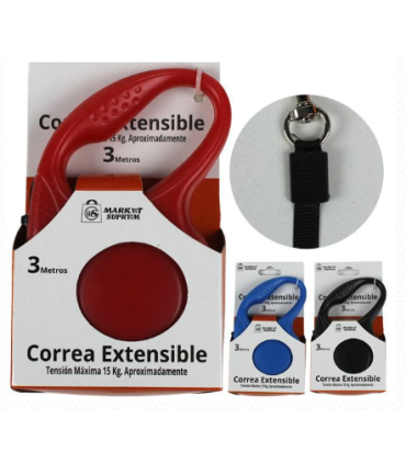 extensible perros cordon 3 mts 15 kg 8709