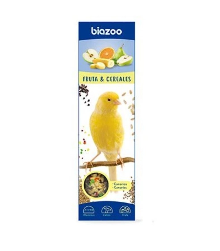 barrita canarios frutas 2 uds biozoo