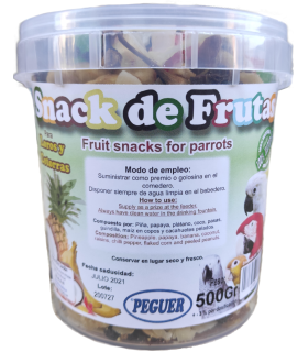 peguer snack de frutas cubo de 3 kg